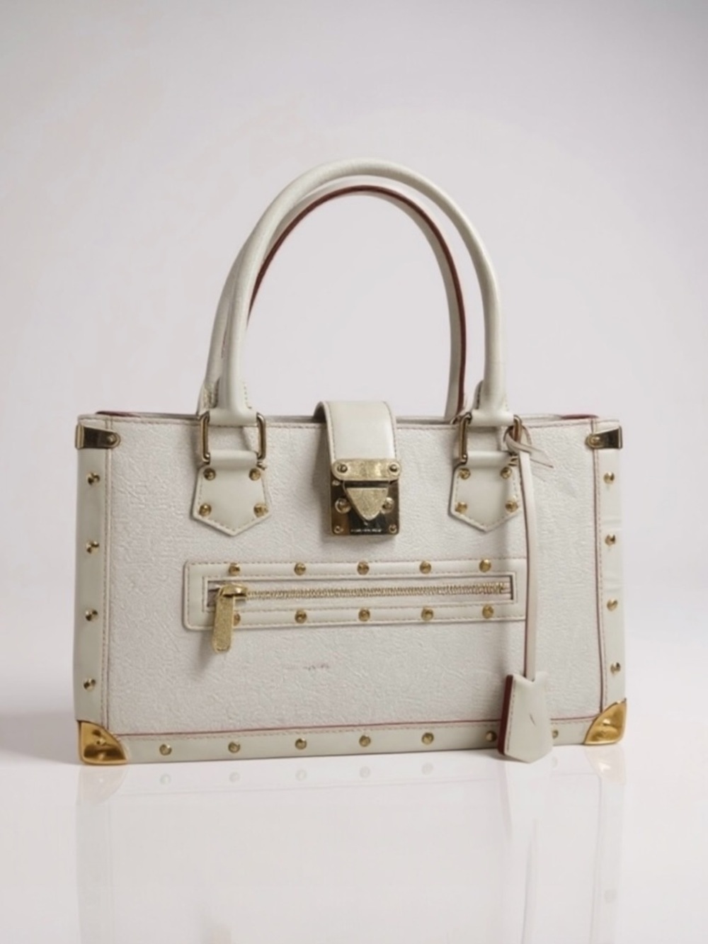 Louis Vuitton Suhali Le Fabuleux Shoulder Bag Leather Gold Hardware with receipt